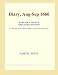 Diary, Aug-Sep 1660 (Webster's French Thesaurus Edition)