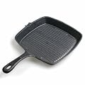 Big BBQ Brat- und Steakpfanne aus Gusseisen 22,5 cm eckig geriffelte Bratfl�che