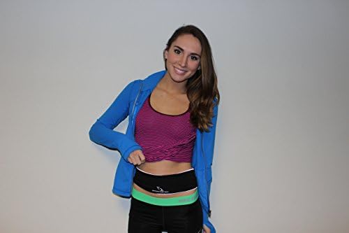 Sportastick โข Reflective Flip Belt - World's Best Running Belt & Fitness Workout Belt Sports Waist Pack , for Most Phones, Money, CC, Nosh, Gum, E.t.c. While Yoga, Walking, Biking, Skiing, Jogging, Skating, Hiking, Gym, E.t.c {Lifetime Money Back Warranty}