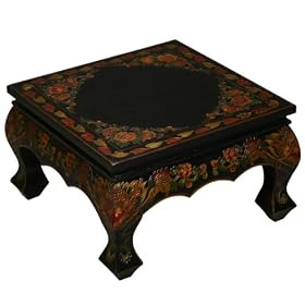 Tibetan Dragon Coffee Table - Black