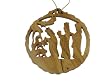 Olive Wood Offering The Gifts Ornament (4.5"H)