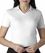 UltraClub Ladies' Egyptian Interlock V-Neck Polo