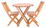 3-Piece Set - Round Table with 2 Chairs - K-53504-53503-2