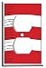 Presto Wall Decals Red and White Outlet Covers That Match Our Cat Hat in Paris Room Decor (Outlet Cover)