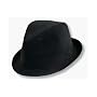 New Plain Classic Fedora Fashion Cap Hat - Black