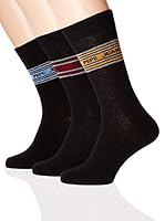 Pepe Jeans London Pack x 3 Calcetines Purley (Negro)