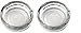 Set of 2, Elegant Round Glass Ashtray