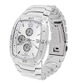 Geneva Platinum Men's Rectangular Bezel Link