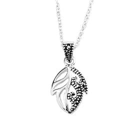 FOJO's Marcasite Leaf Pendant by FOJO
