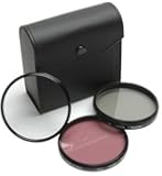 Panasonic Lumix DMC-FZ7 DMC-FZ8 - 52mm High Resolution 3-piece Filter Set (UV Fluorescent Polarizer) - Black
