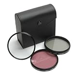 Canon EOS Digital RebellenXTi und Aufrührer XT - 58mm hohe Entschließung 3 Stück Filter eingestellt (UV-, Leuchtstoff, Polarisator) - (nicht Canon-Marke)