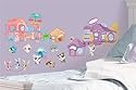 Reusable Decorative Littlest Pet Shop Wall Appliques Stickers for Kids