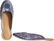 Beaded & Sequin Indian Leather Slippers for Women Handcrafted Casual Footwear Available in Various Sizes