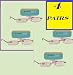 Special Overstock 4 Pairs 2.75 Strength Foster Grant Alumineyes Rimless Lightweight Reading Glasses with Spring Hinges