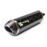 Two Brother V.A.L.E. M-2 Small Oval Carbon Fiber Slip On Triumph Street Bike Exhaust by Two Brothers Racing