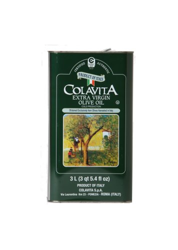 Colavita Extra Virgin Olive Oil Oils, 101-Ounce Tins (Pack of 2)