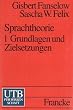 Sprachtheorie 1. Grundlagen und Zielsetzungen