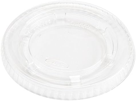 Pack of 125 plastic Souffle cups and Lids (1 oz)