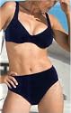 BellaDonnaModen Chicer Bügel Bikini mit höherem Höschen Marine