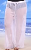 414imd wlyL. SL160  Sheer Plus Size Drawstring Pants Cover Up   Plus Size Swimwear Plus Size Swimsuits