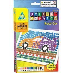 RACE CAR STICKY MOSAICS by The Orb Factory