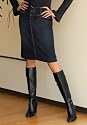 Chadwicks Deluxe Stretch Denim Pencil Skirt