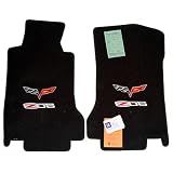 Corvette C6 Z06 Corvette Ebony / Black Floor Mats 2005 2006 2007