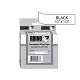 New DYMO RHINO STRATEGIC RHINO 1/2 WHITE VINYL LABELS High Quality Popular  ....