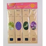 80 Pc Incense Sticks Floral 6 Flavors (Case of 144)