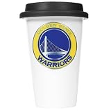 Golden State Warriors Ceramic Travel Cup (Black Lid)