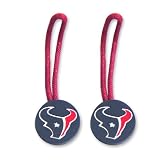 Houston Texans Zipper Pull Charm Tag Set Luggage Pet Id Nfl