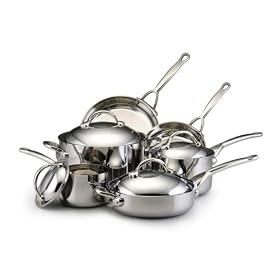 Bonjour Copper Clad 10 Piece Cookware Set by BonJour
