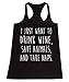P&B I Just want to Drink Wine, Save Animals, & Take Naps Women's Tank Top