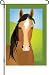Kitchen & Housewares : 12 IN FLAG - SILLY FILLY HORSE