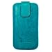 Original Blumax � Wished T�rkis Ledertasche f�r Apple iPhone 4 / iPhone 4S mit R�ckzugfunktion , Handytasche , Case , H�lle , Etui , Slide , Display Schutz , Secure (100% Passgenau !!)