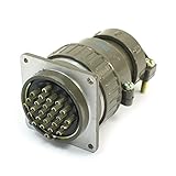 uxcell 航空用コネクタープラグ メタル製角フランジアクセサリー 耐水性 いいアクセサリー 26 ピン P48-26 コア