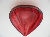 AUTHENTIC Lalique Encage Love Red Heart Bowl Jewelry Dish