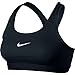 Nike Women's Pro Bra Black/Black/White Sports Bra XS