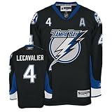 LECAVALIER #4 Tampa Bay Lightning RBK Premier NHL Hockey Jersey by Reebok (NHLPA Certified Custom Sewn Authentic Twill)