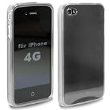 Produkt-Bild: Bumper Silikon Transparent f&uuml;r Apple IPhone 4 / 4S + Display Schutz Folie