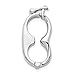 Sterling Silver Rhodium-plated 11x23 Shortener Clasp