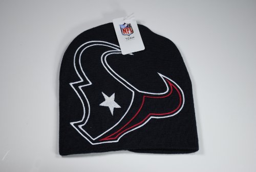 Houston Texans Navy Blue Big Logo Beanie Cap Winter Hat