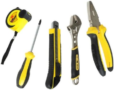 Blister Packed Quality Home & Travel Tools 5pcs Home Owner's Tool Set