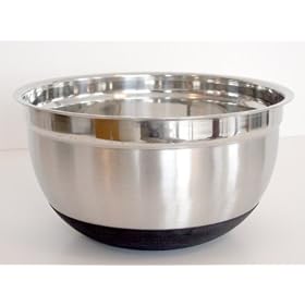 5 Quart Non-Slip Stainless Steel Mixing Bowl by Libertyware
