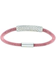 Silver 7" Rose Rhodium Finish 4.0mm Shiny Diamond
