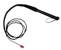 Leather Bull Whip 8' w/Wooden Leather Wrap Handle (8 FEET LONG)