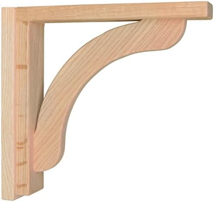 Corbels for Countertops and Shelves - Oak Concave 10