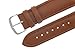 JP Leatherworks Mens Genuine Italian Leather Watchband Chronograph Style Tan 18mm Watch Band