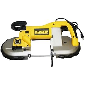 DEWALT D28770K  6 Amp 4-3/4-Inch-by-4-3/4-Inch Capacity 80 to 280 Feet Per Minute Variable Speed Portable Band Saw with Case