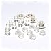 pewterhooter 6 paires de doux, confortable et sécurisé clair dos boucle d'oreille en plastique.